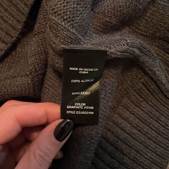 Geoffrey Beene Charcoal Sweater - L - Picture 7 of 8